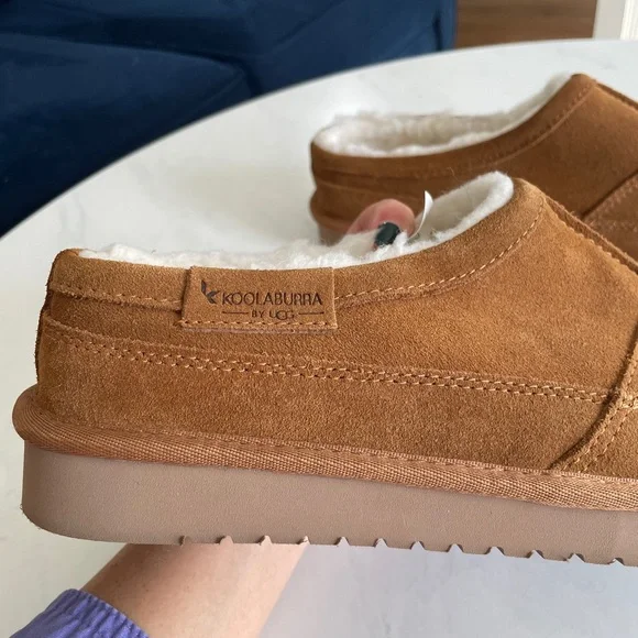 Koolaburra by UGG Graisen Men’s Suede Slippers in Chestnut Brown Size 10 NEW - Picture 7 of 8
